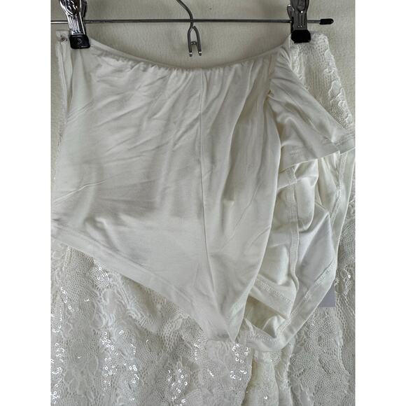 NWT 12th Tribe White Maddox Lace Sequin pants Womens Small - Picture 9 of 12